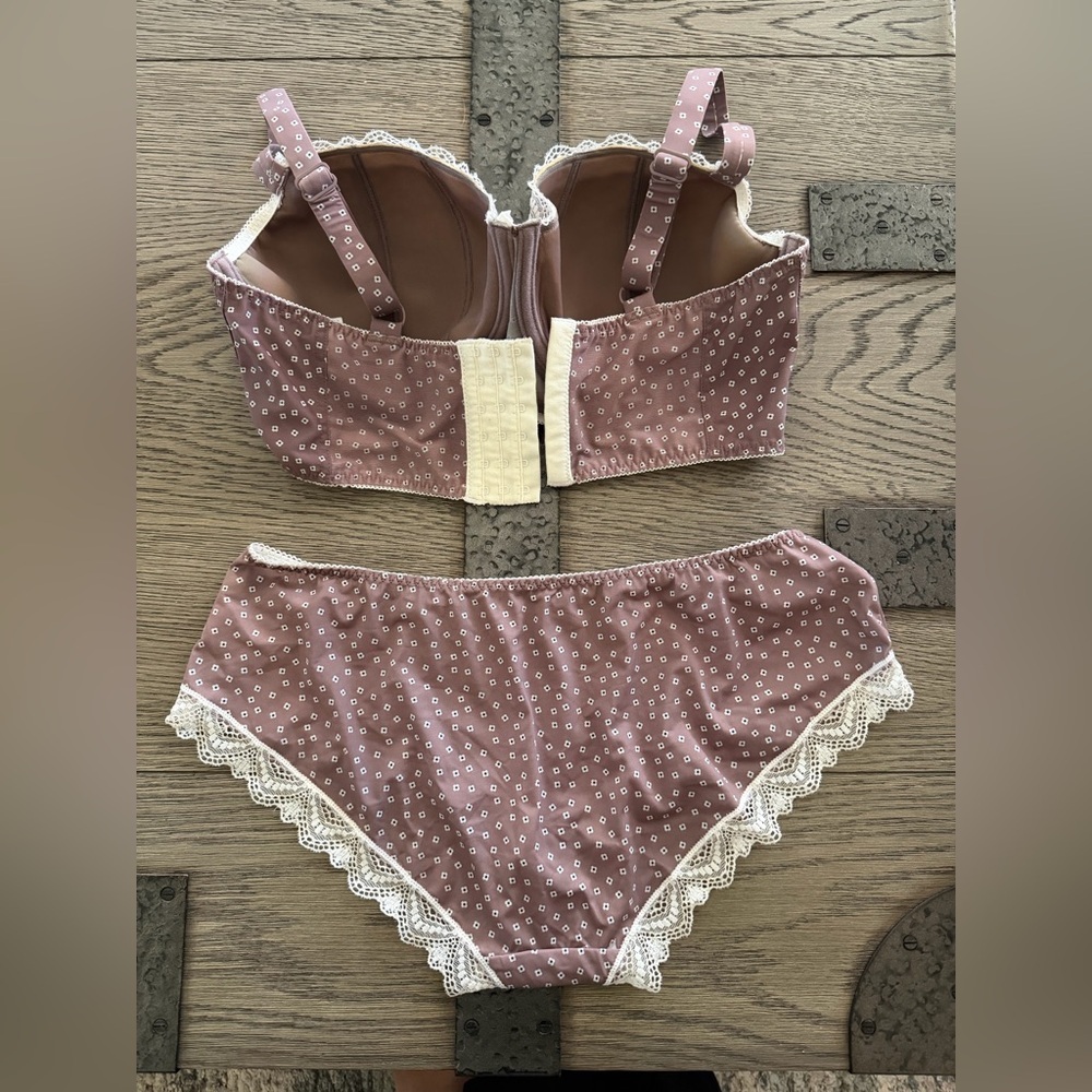 NWOT Freya Set-Balconett Underwire lightly paded bra 36F & High Waist Bikini XL - Picture 2 of 9